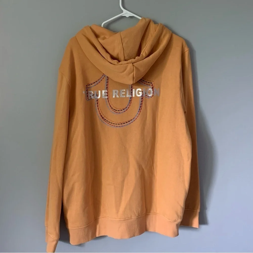 NWT. TRUE RELIGION Men's Multi Horseshoe Zip Hoodie